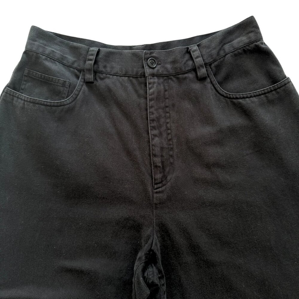 Telluride Clothing Company Embroidered Floral Black Pants Women's Size 10 - Picture 7 of 7